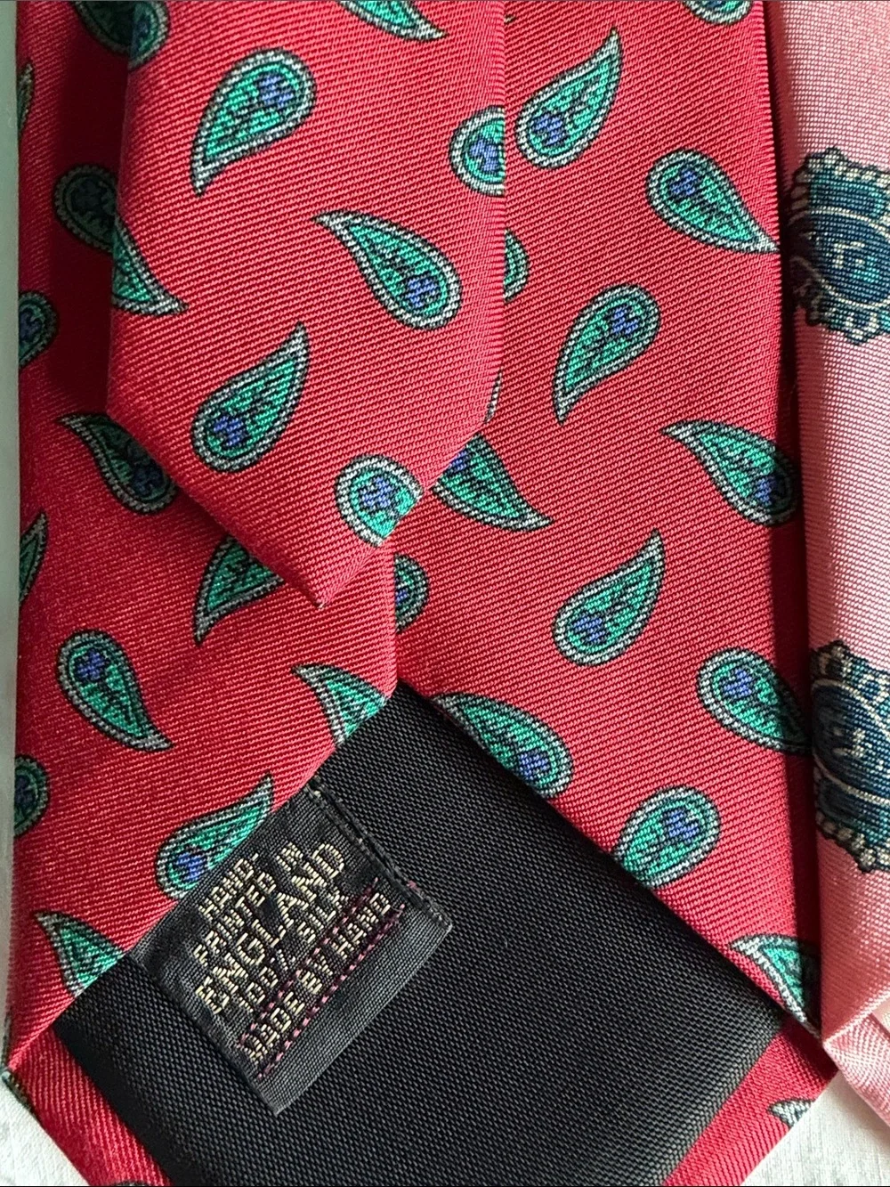 Classic Men's Necktie -  Red, and Black Styles